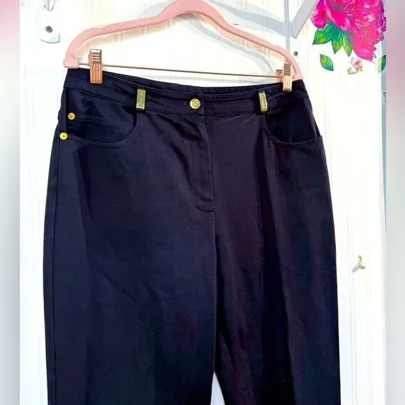 St.‎ John Elegant Black Women's Pants Sz 10 - Picture 2 of 7